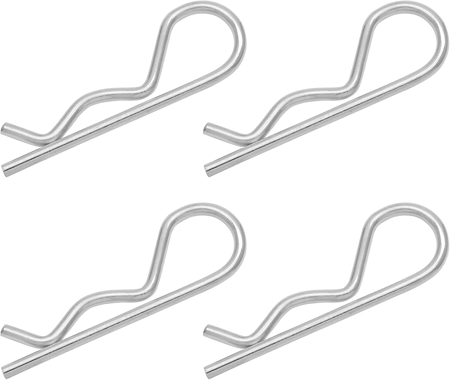 4 Clips R de Acero Inoxidable M3.5 x 75mm para Pasador de Remolque