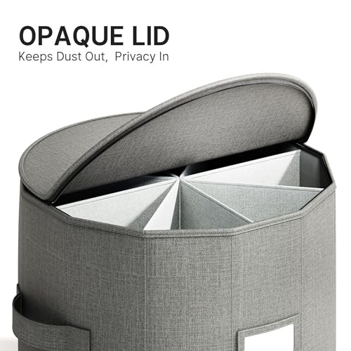 Shoe Organizer for Closet - Cylindrical Shoe Storage Gray Large - 2 Pack