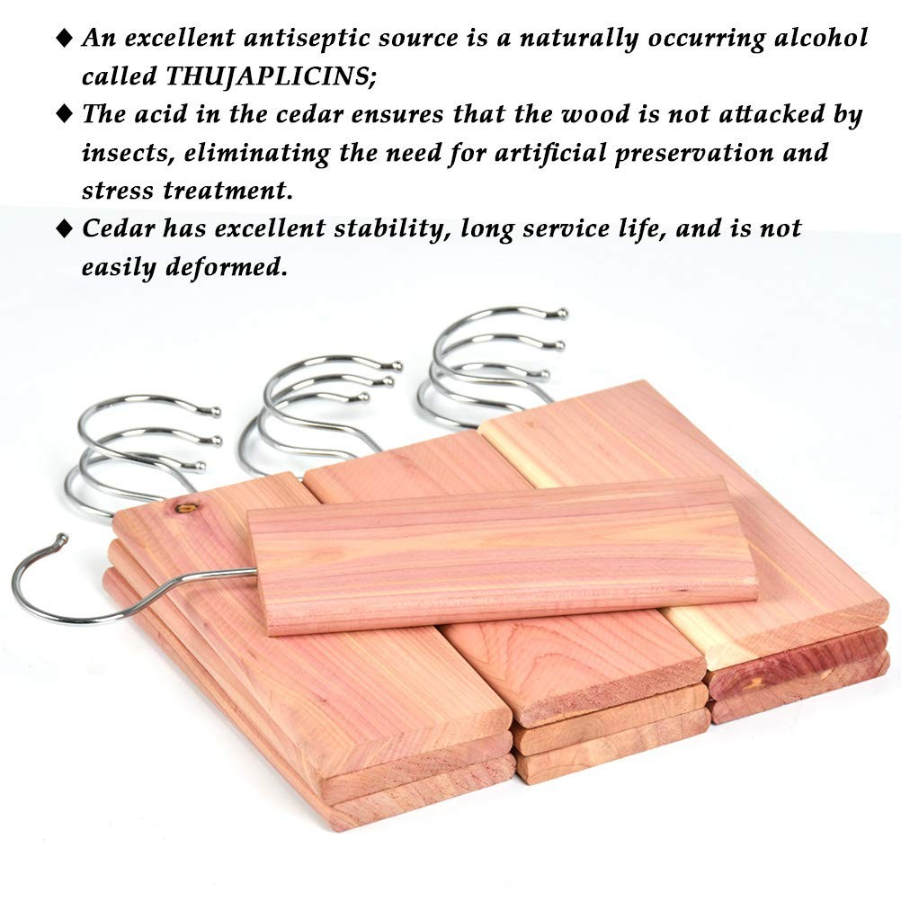 20 Pcs Cedar Blocks for Closet Storage, Aromatic Red Cedar Planks Chips for C...