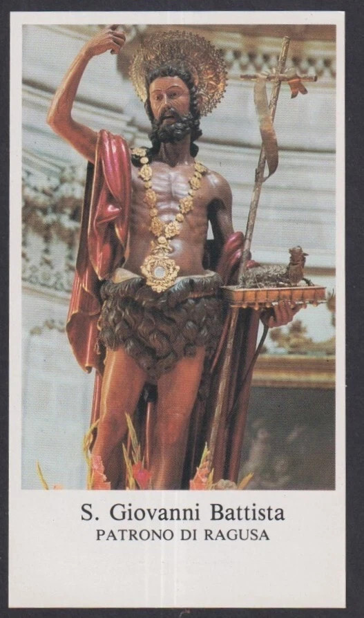 Holy card de San Juan Bautista santino image pieuses estampa