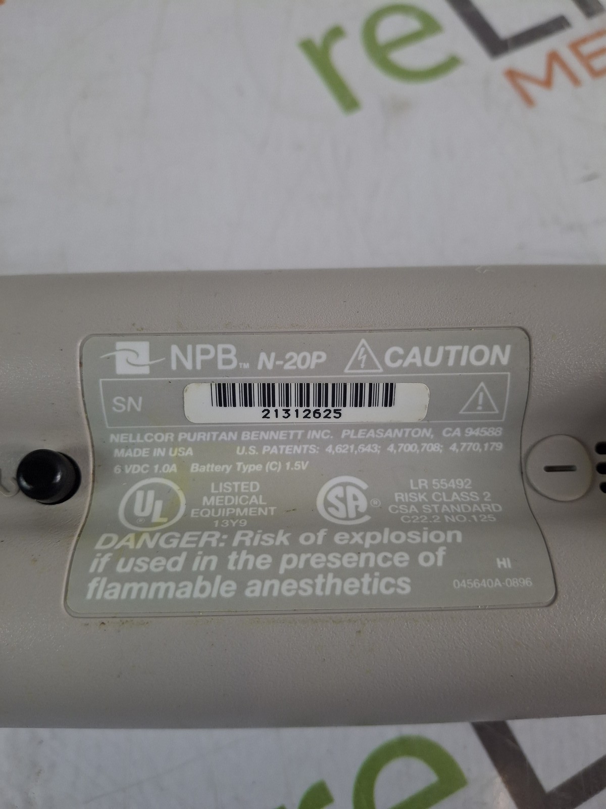 Nellcor N-20P Pulse Oximeter