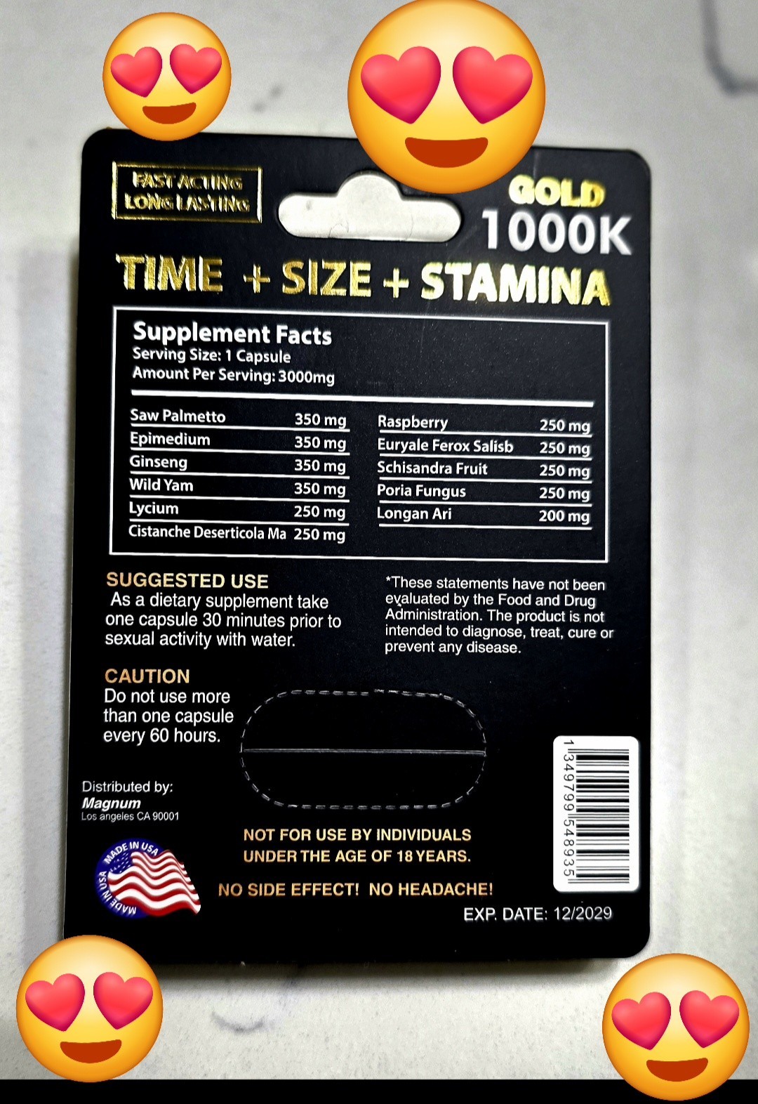 🔥Magnum 1000k XXL Gold Magnum EXP 12/2029