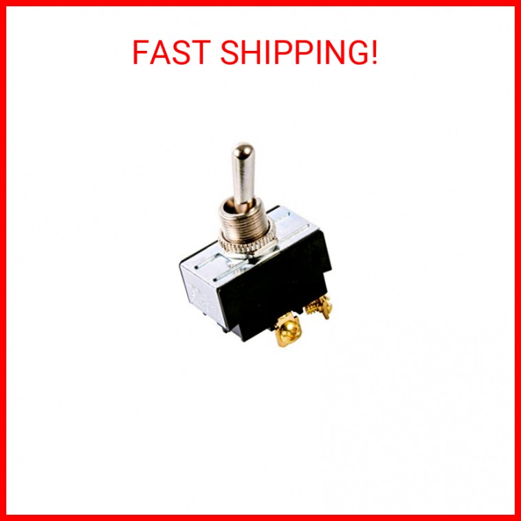 Gardner Bender GSW-14 Electrical Toggle Switch, DPST, ON-OFF, 2 A/125V AC, Screw