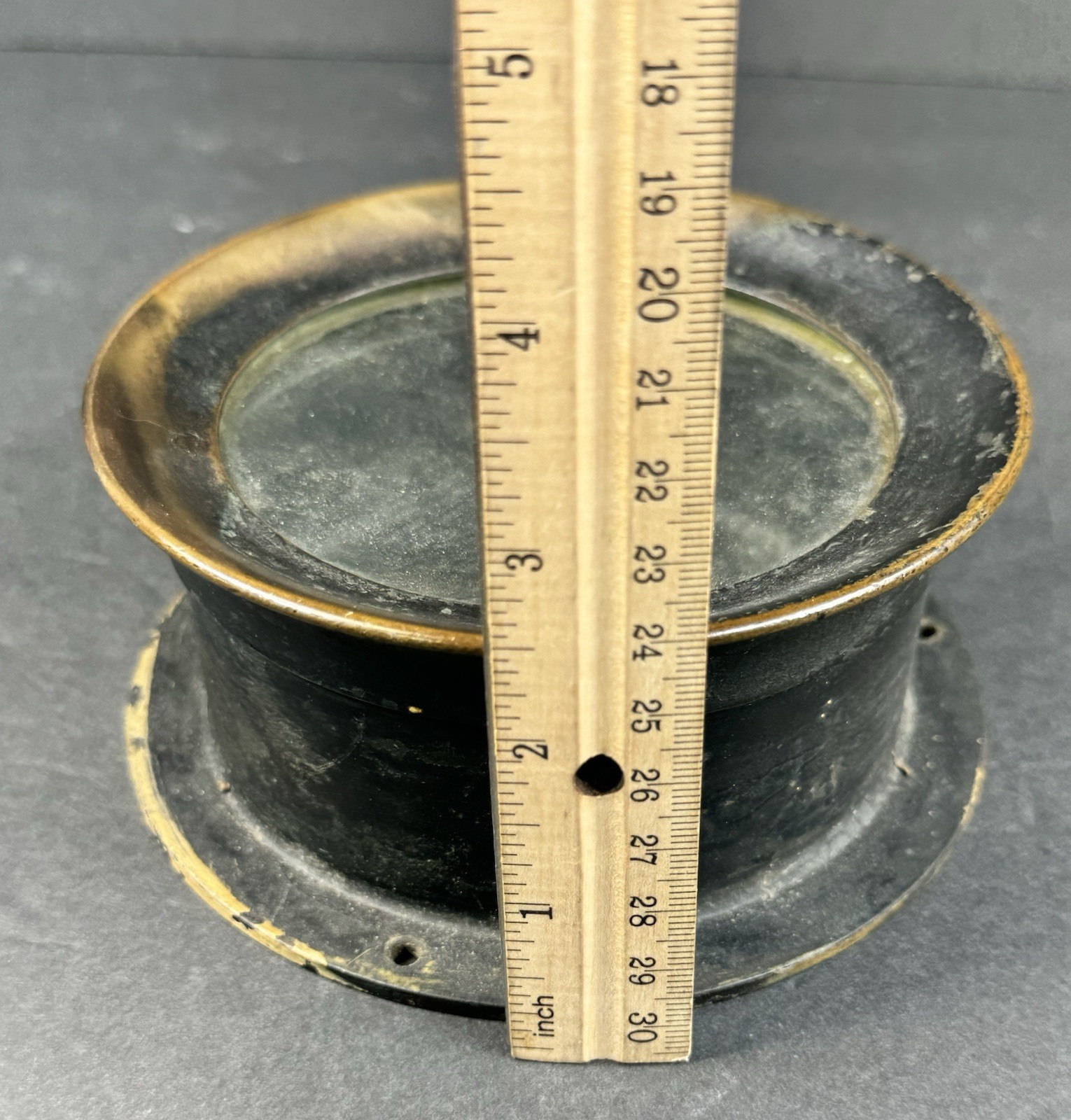 Vtg Steam Pressure Gauge Caseing