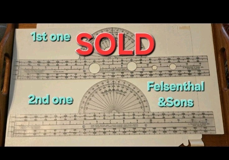 1 Left Plotter Air Aviation Navigator G Felsenthal & Sons Inc Part No. FAA - 90