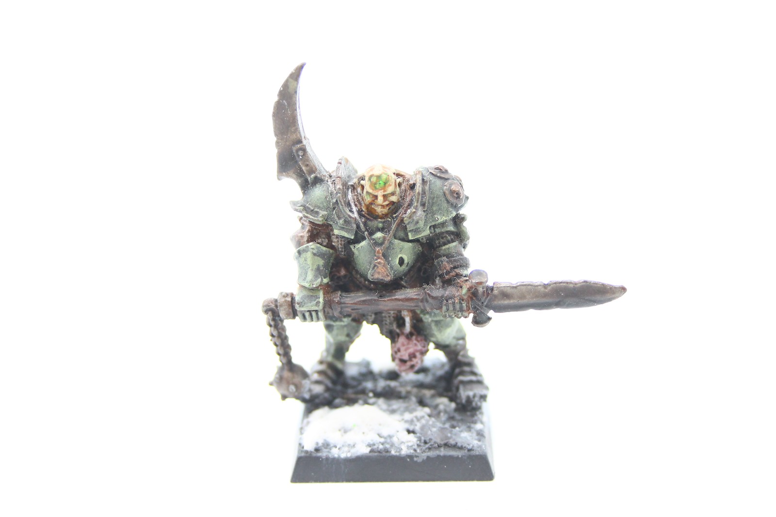 Used Warhammer AOS Maggotkin of Nurgle: Champion of Nurgle (OOP, Metal)
