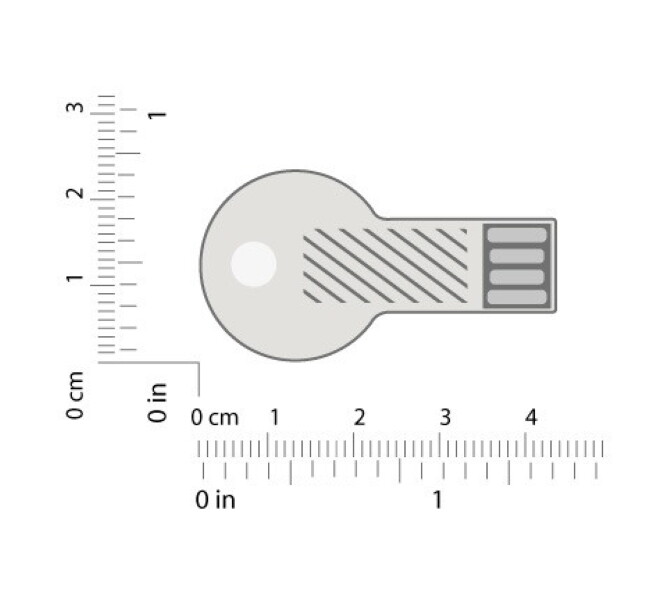 USB stick mini key K025 chrome/silver key USB flash drive 2.0