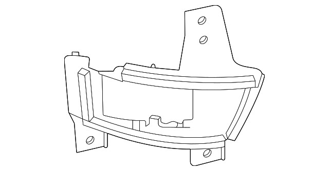 Genuine Mitsubishi Blind Spot Radar Bracket 284H7W100P