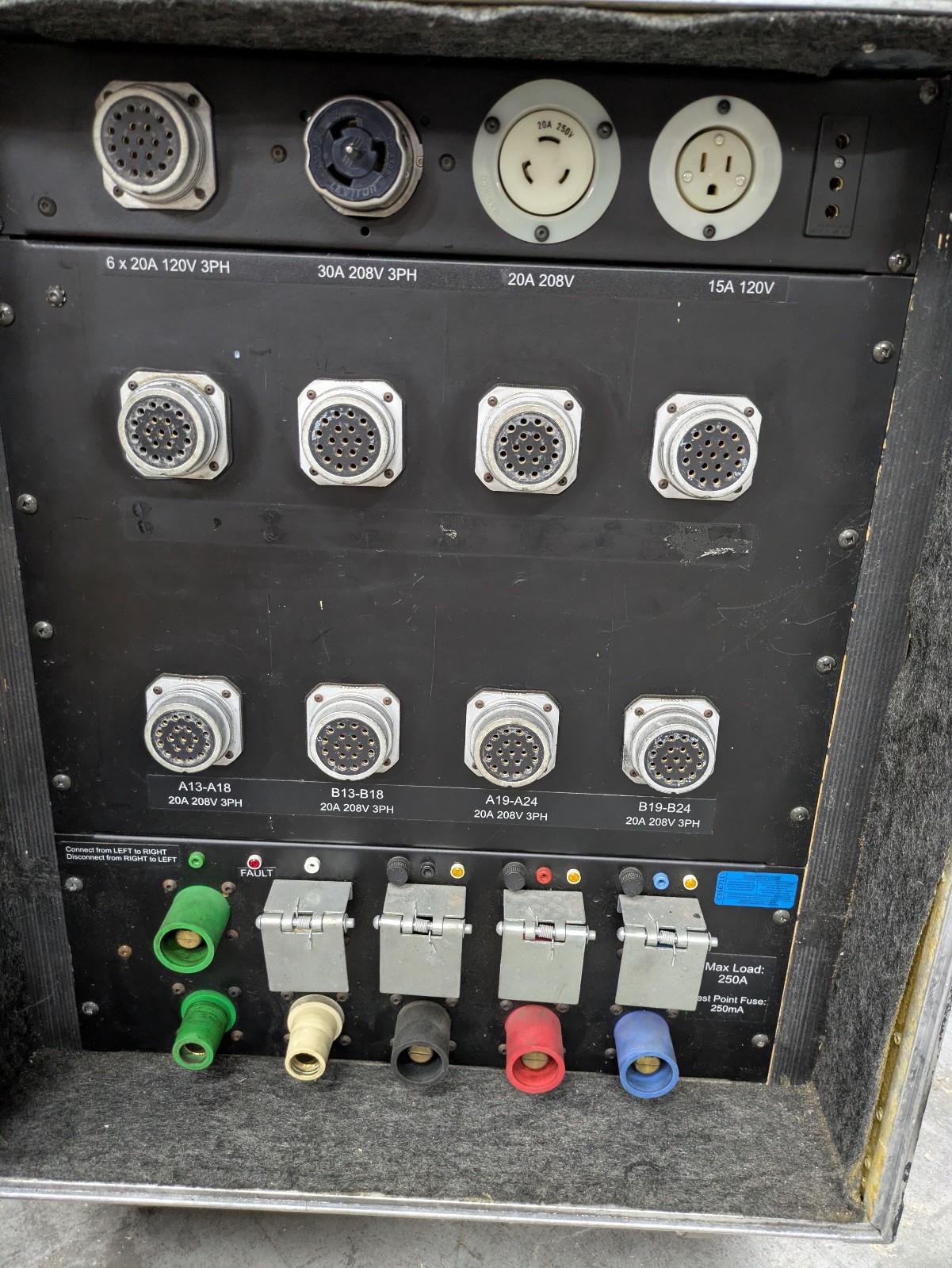 19 Pin Socapex Power Distro 24 x 208v