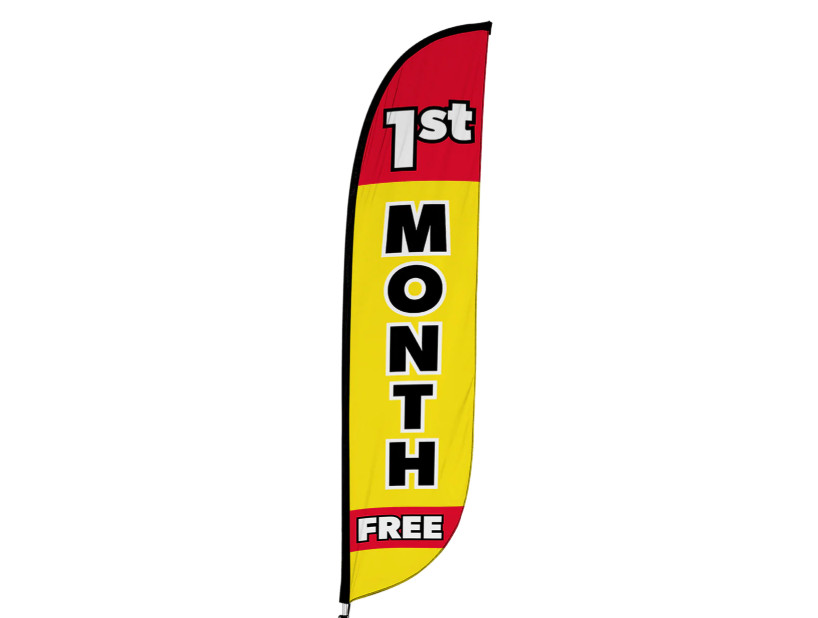 1st Month Free Windless Feather Flag Advertising Kit--Free Shipping!!