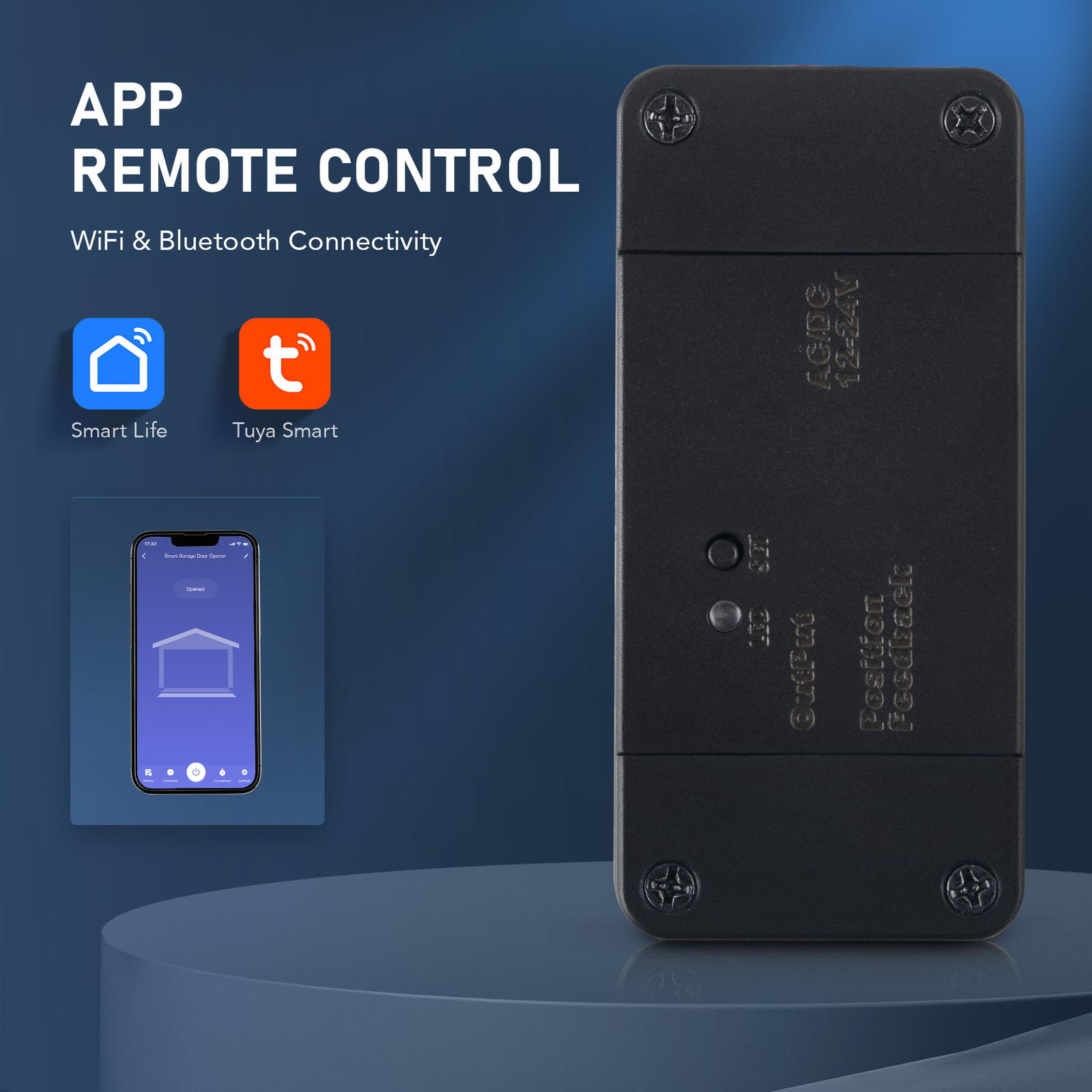 CO-Z Smart WiFi and Bluetooth Sliding Gate Opener Remote for Tuya Smart Life