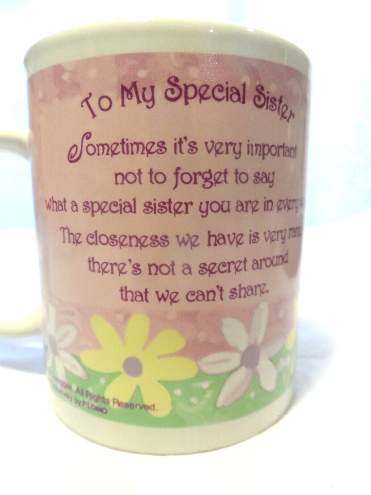 SPECIAL SISTER - COFFEE, TEA OR HOT CHOCOLATE MUG