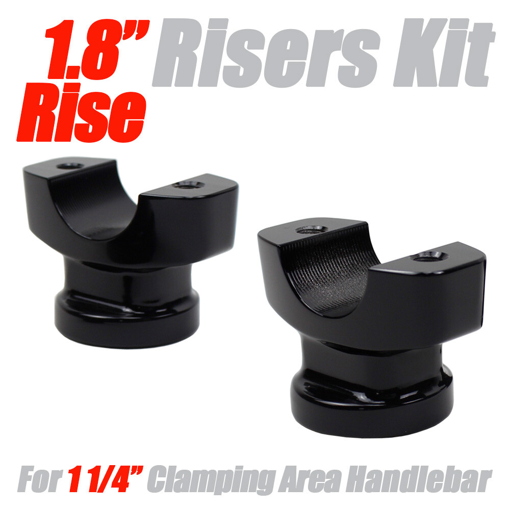 CNC 1 1/4" Handlebar 1.8" Risers Kit For Harley Breakout FXSB FXBR FXBRS Black
