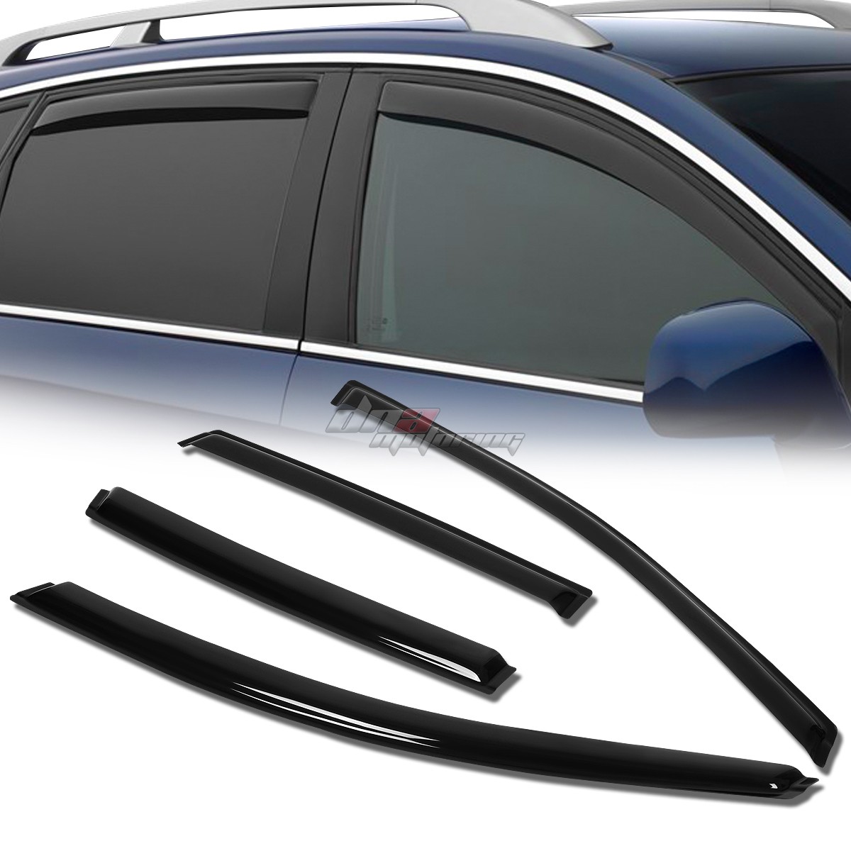 FOR 12-16 HONDA CR-V RM SMOKE TINT WINDOW VISOR SHADE/VENT WIND/RAIN DEFLECTOR
