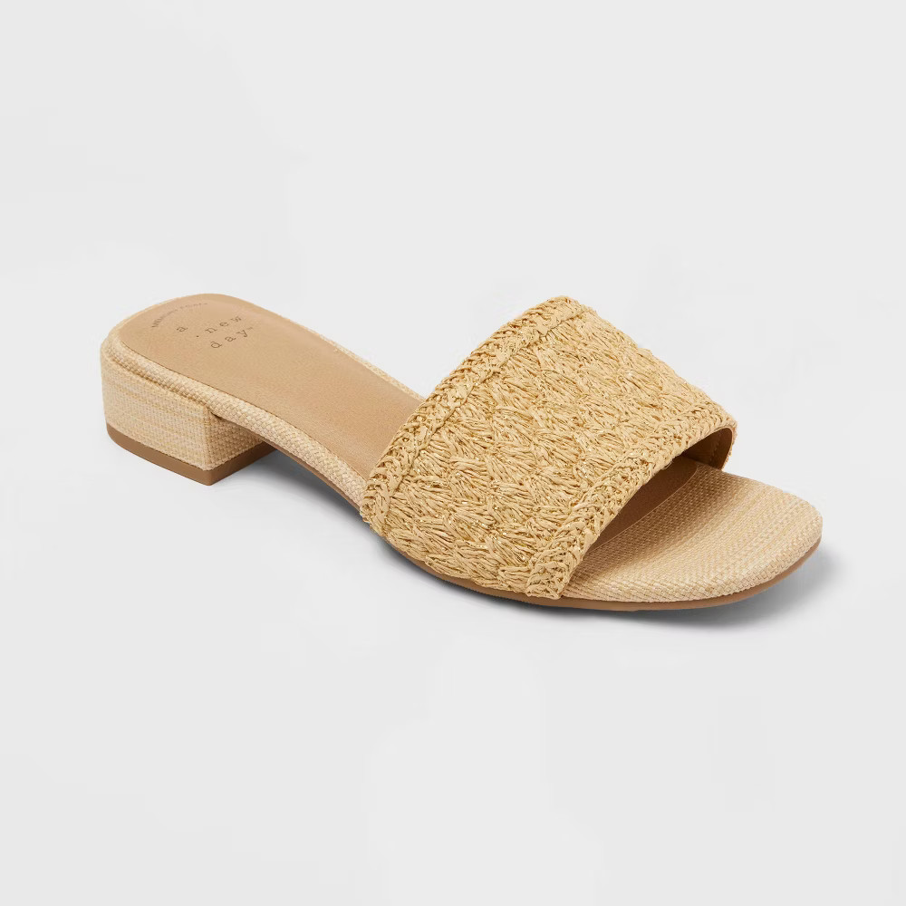 Women’s Grace Sandals with Memory Foam Insole - A New Day Natural