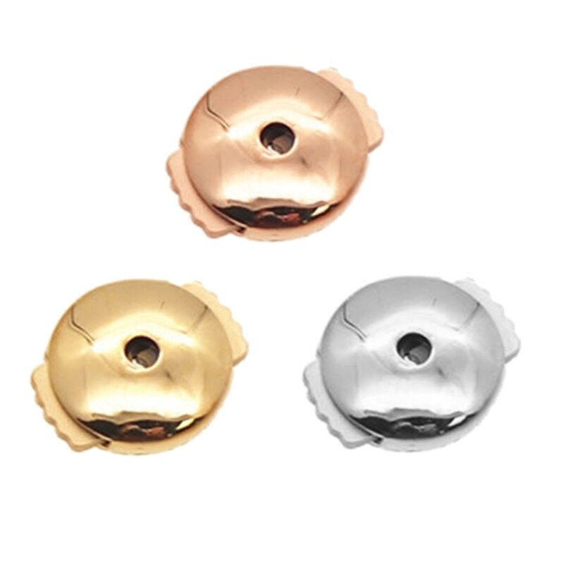 Earplugs Locking Clip Earring Backs for Droopy Ears Large Heavy Earring Support