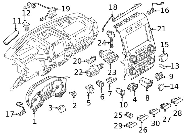Genuine Ford Transfer Case Switch FL3Z14B166DA