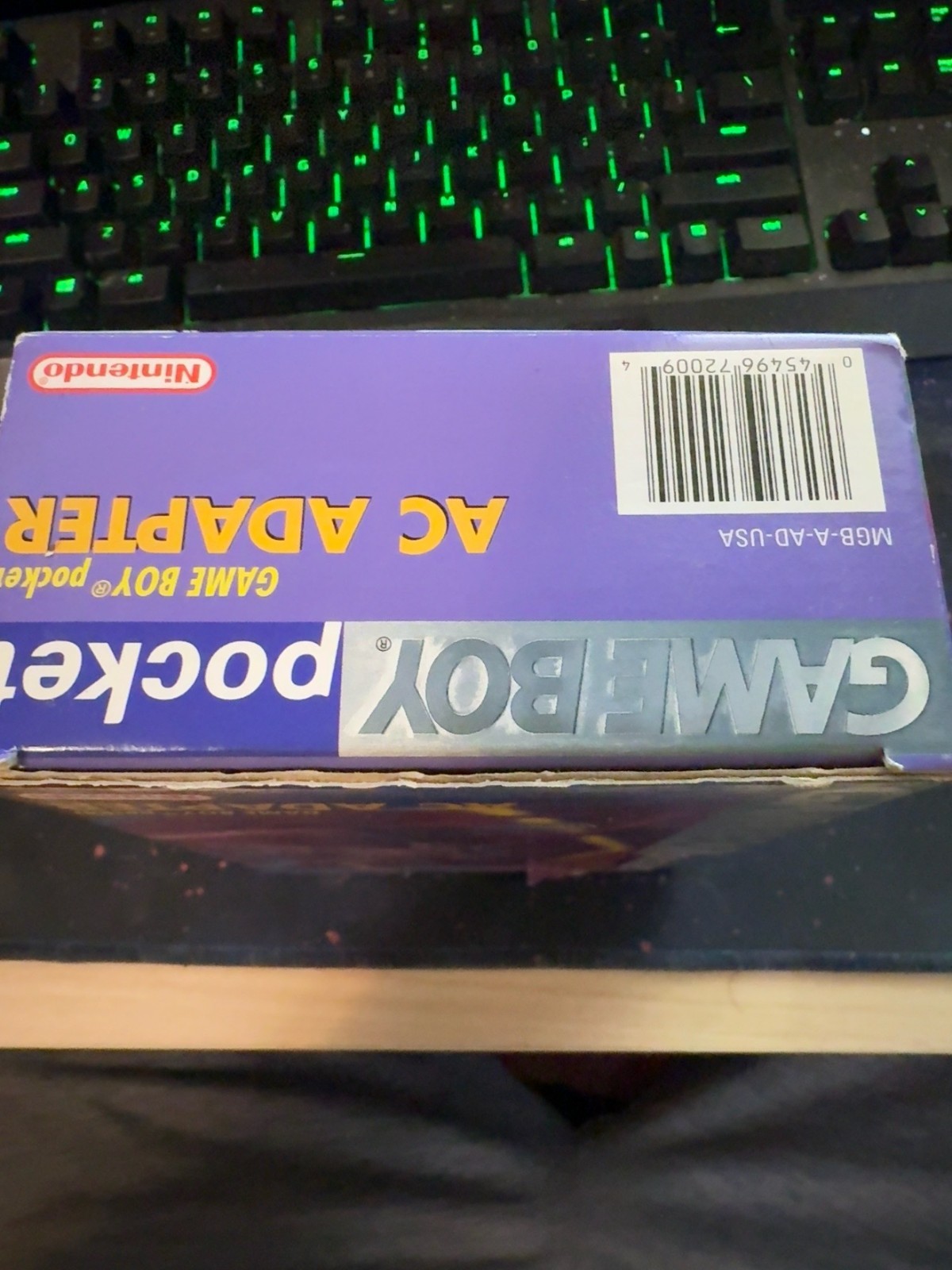 Nintendo Game Boy Pocket AC Adapter Box & Insert ONLY No Adapter OEM Authentic