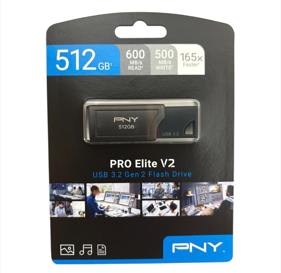 PNY PRO Elite V2 USB 3.2 Gen 2 Flash Drive - Choose 1TB or 512GB