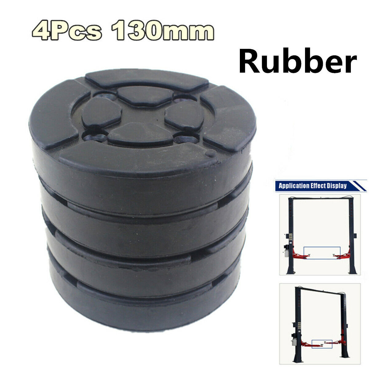 New 4X Round 130mm Rubber Arm Pads For Car Auto Truck Hoist Car Lift Accessories