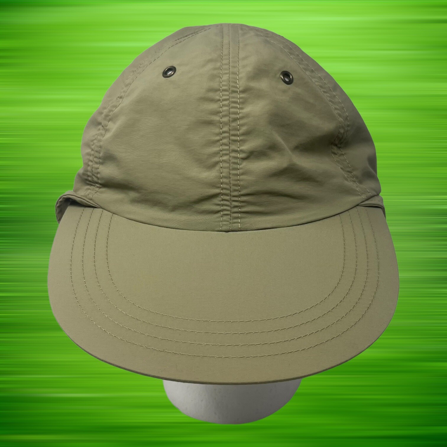 OC Sports Fishing Hat Cap Camping Boonie Fishing Ear Flap Sun Neck Cover Brown