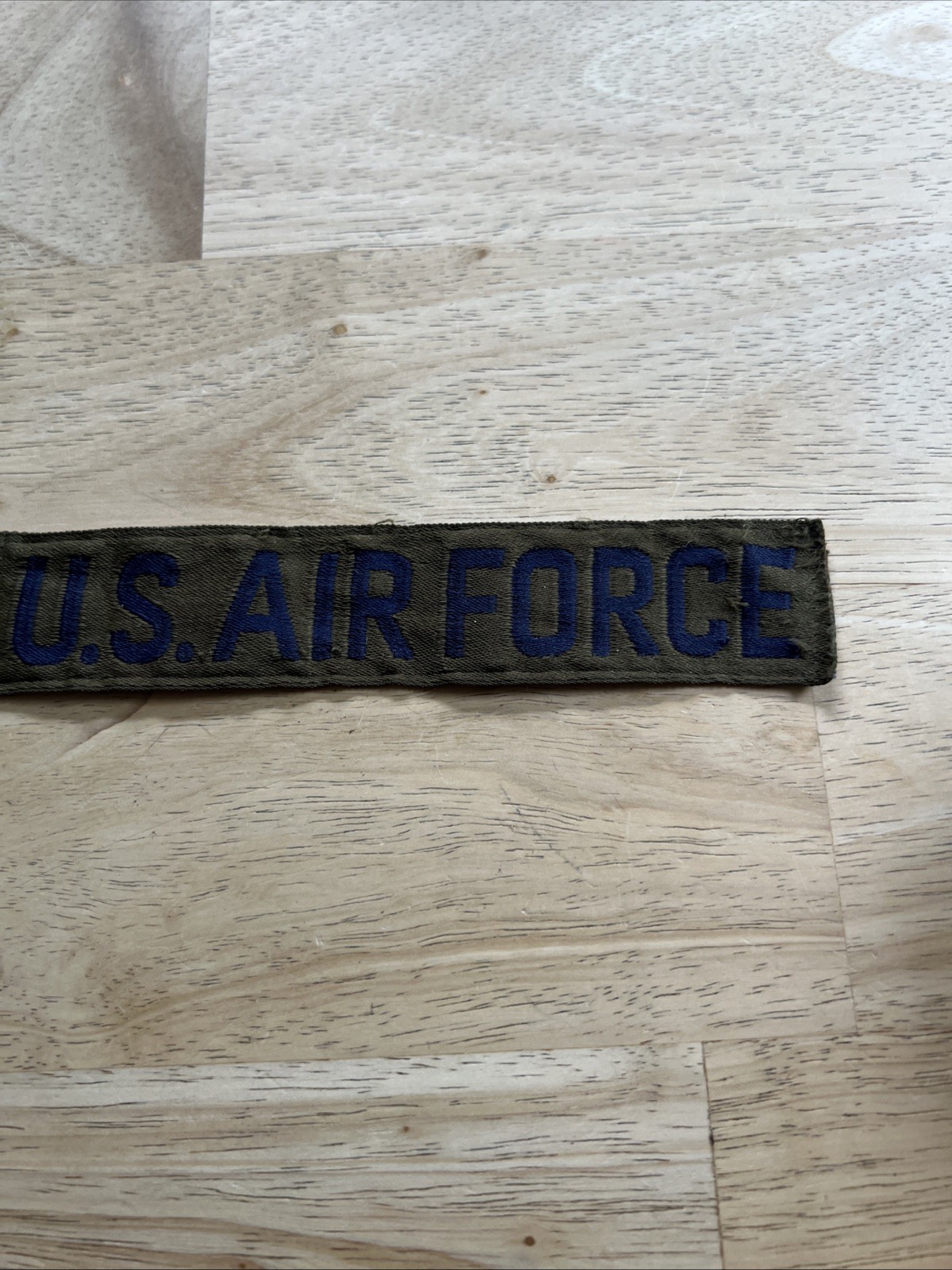Patch US Air Force USAF Green Name Tape Strip