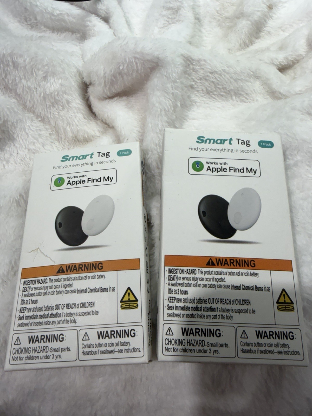 Smart Tag Bluetooth Item Finder Tracker Works With Apple Find My, 2 Pack New