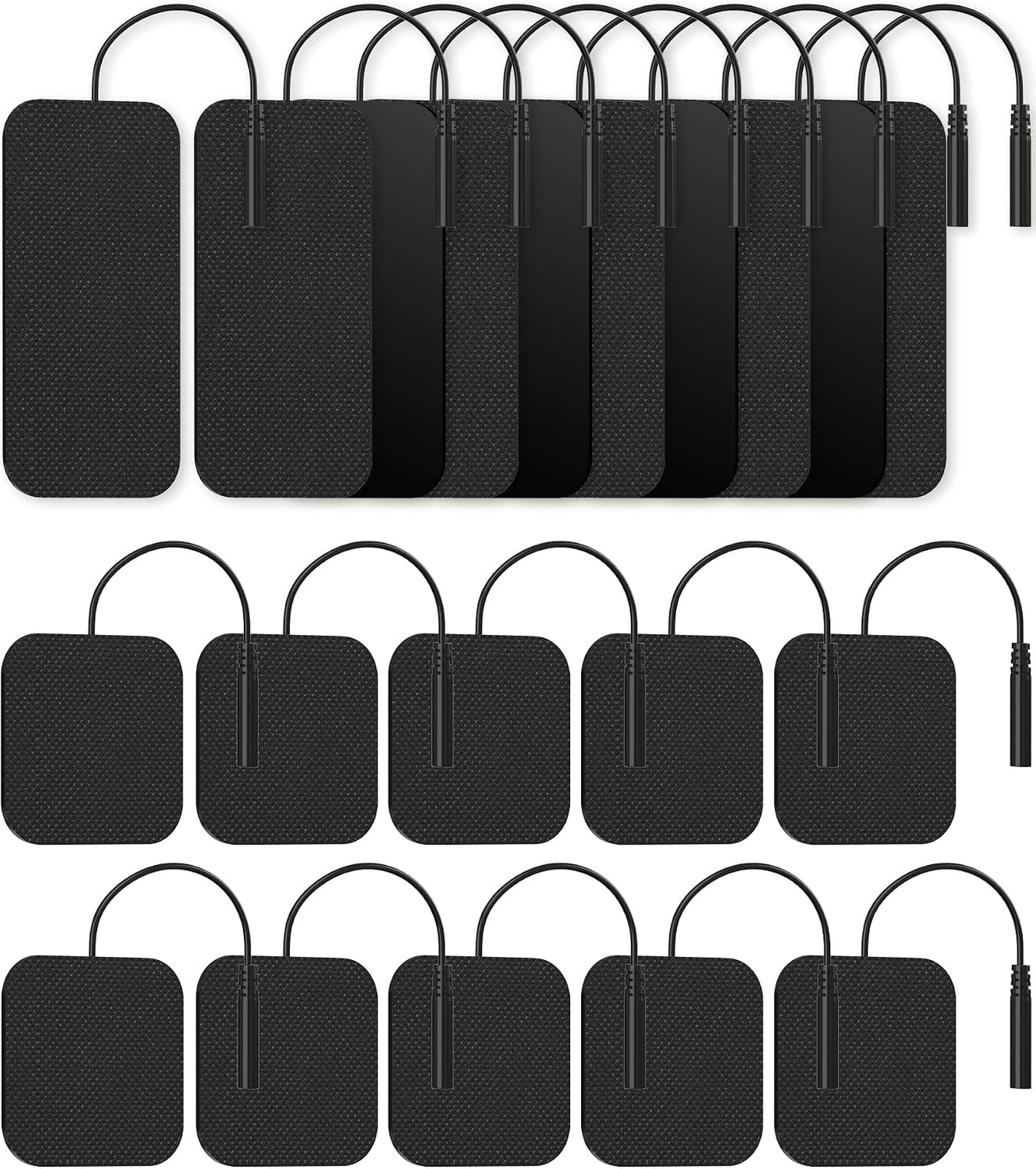 TENS Unit Replacement Pads 20 Pack Self-Adhesive Electrodes 2x2 2x4 Inches