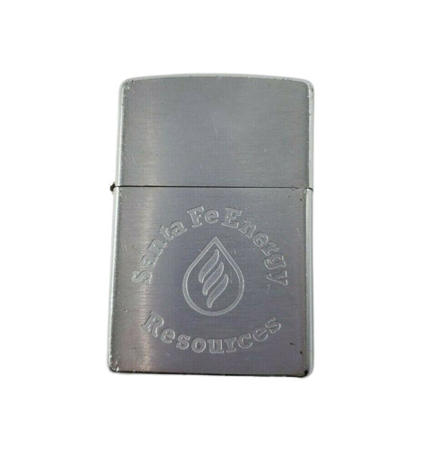 Vintage Zippo Lighter with Santa Fe Energy Resources Logo