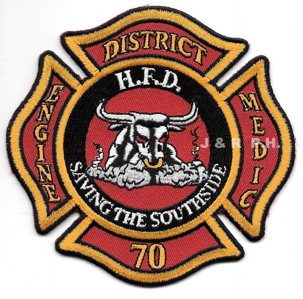 Houston Station - 70 "Saving Southside", Texas (4" x 4" size) fire patch