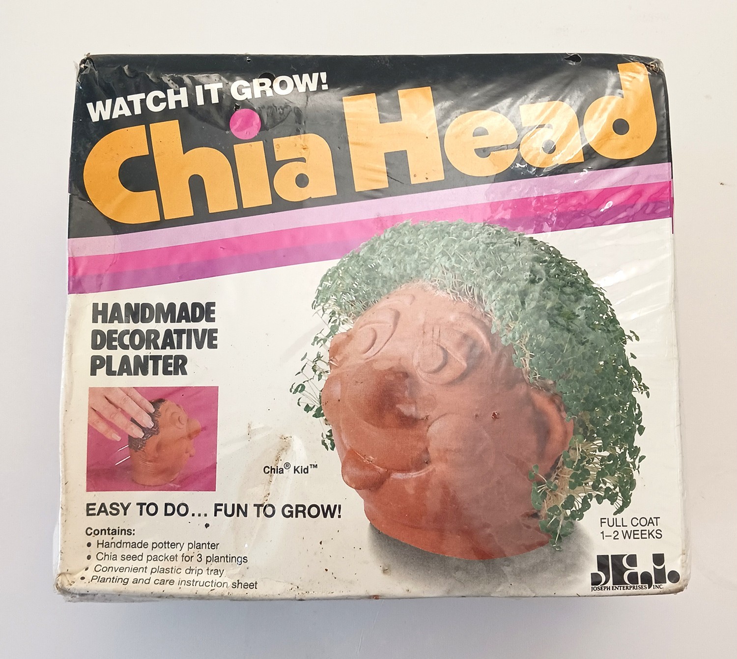 Retro 1996 Chia Head Chia Kid New Unopened Box