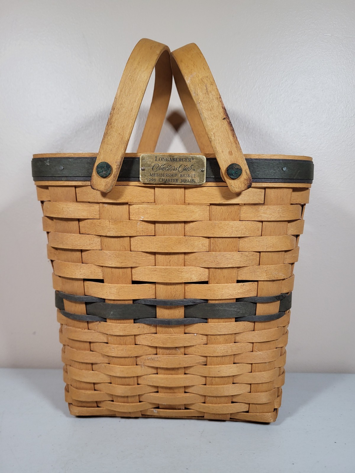 Vintage Longaberger 1996 Charter Club Collectors Club Membership Basket