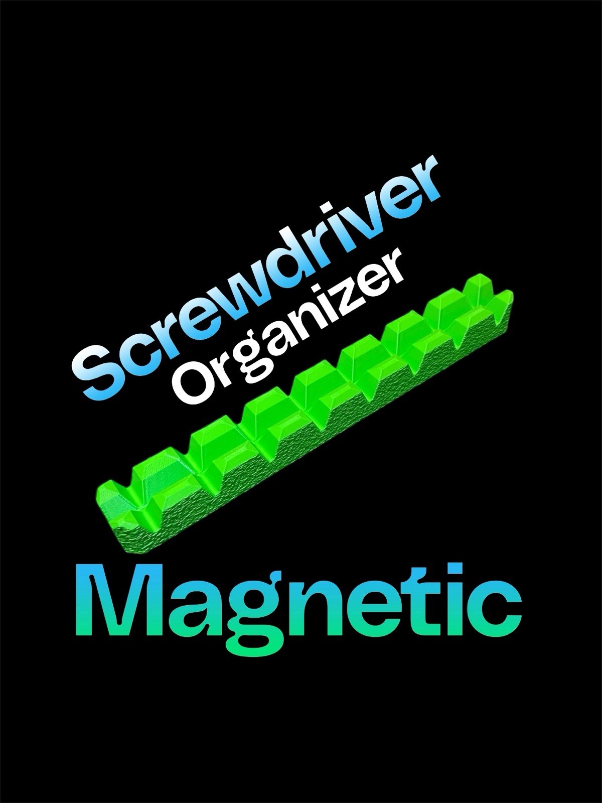 Magnetic Screwdriver Organizer