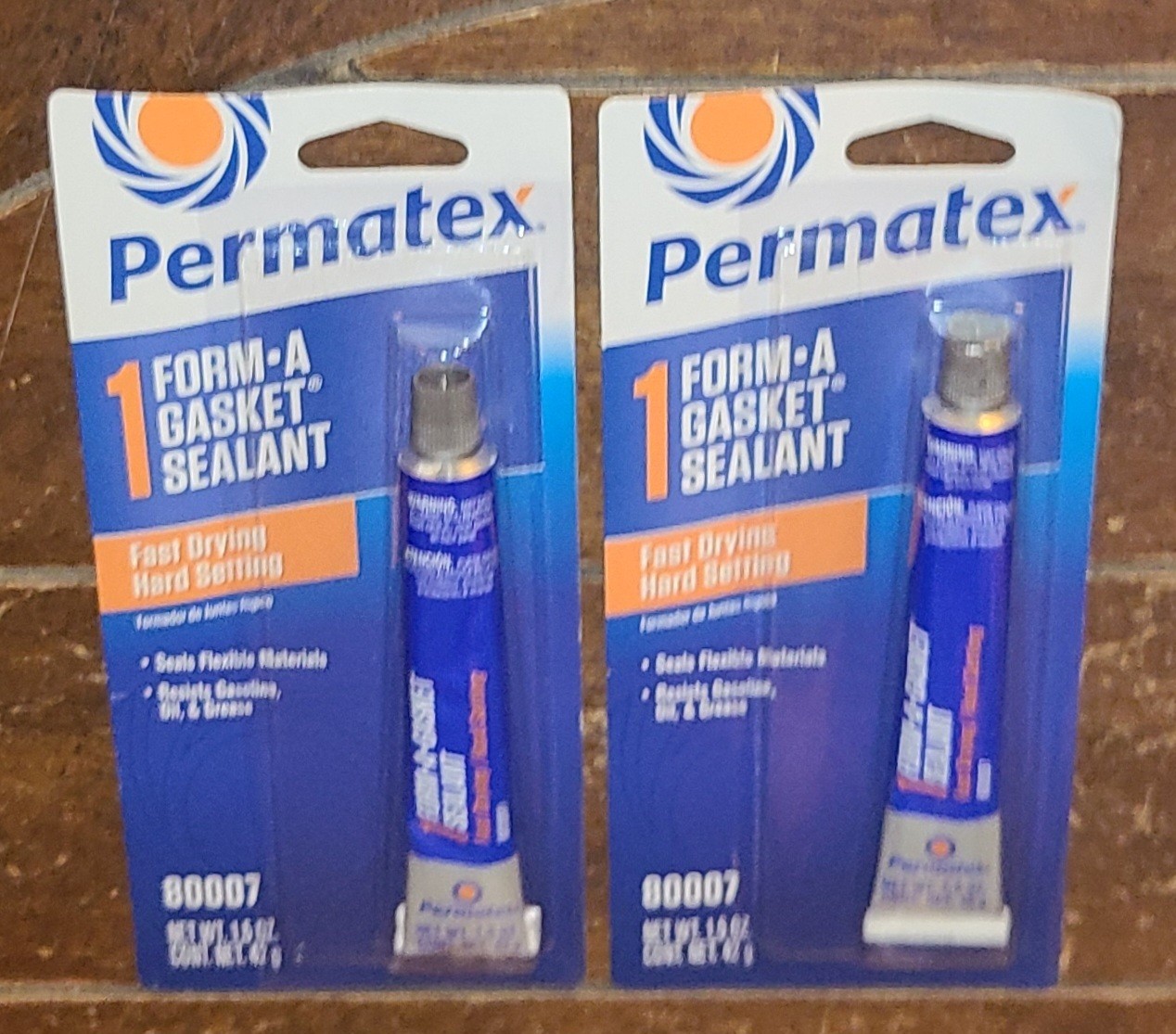 Lot of 2 Permatex FORM-A-GASKET SEALANT Tubes (1.5 oz. Each) #80007