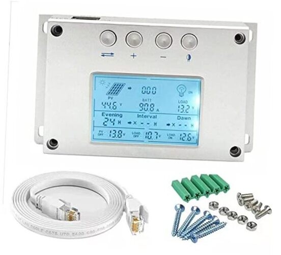MPPT 30A 40A 60A 80A 100A solar charge controller display, high-definition LCD