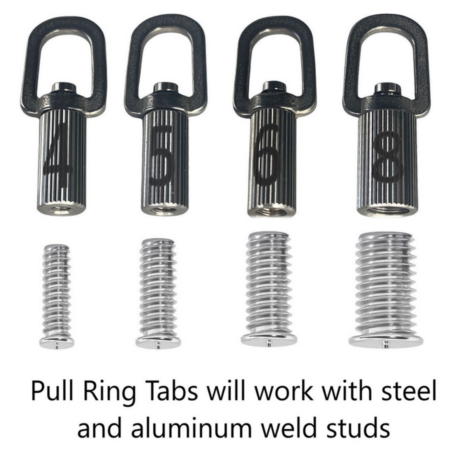 Grade A Tool Aluminum Dent Puller Weld Stud Master Kit - M4, M5, M6, M8