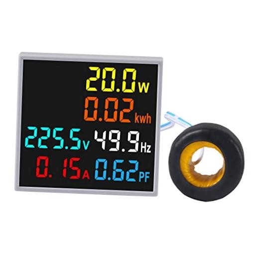 AC Display Meter AC50-300V 100A Voltage Power Factor Frequency 6-IN-1/B