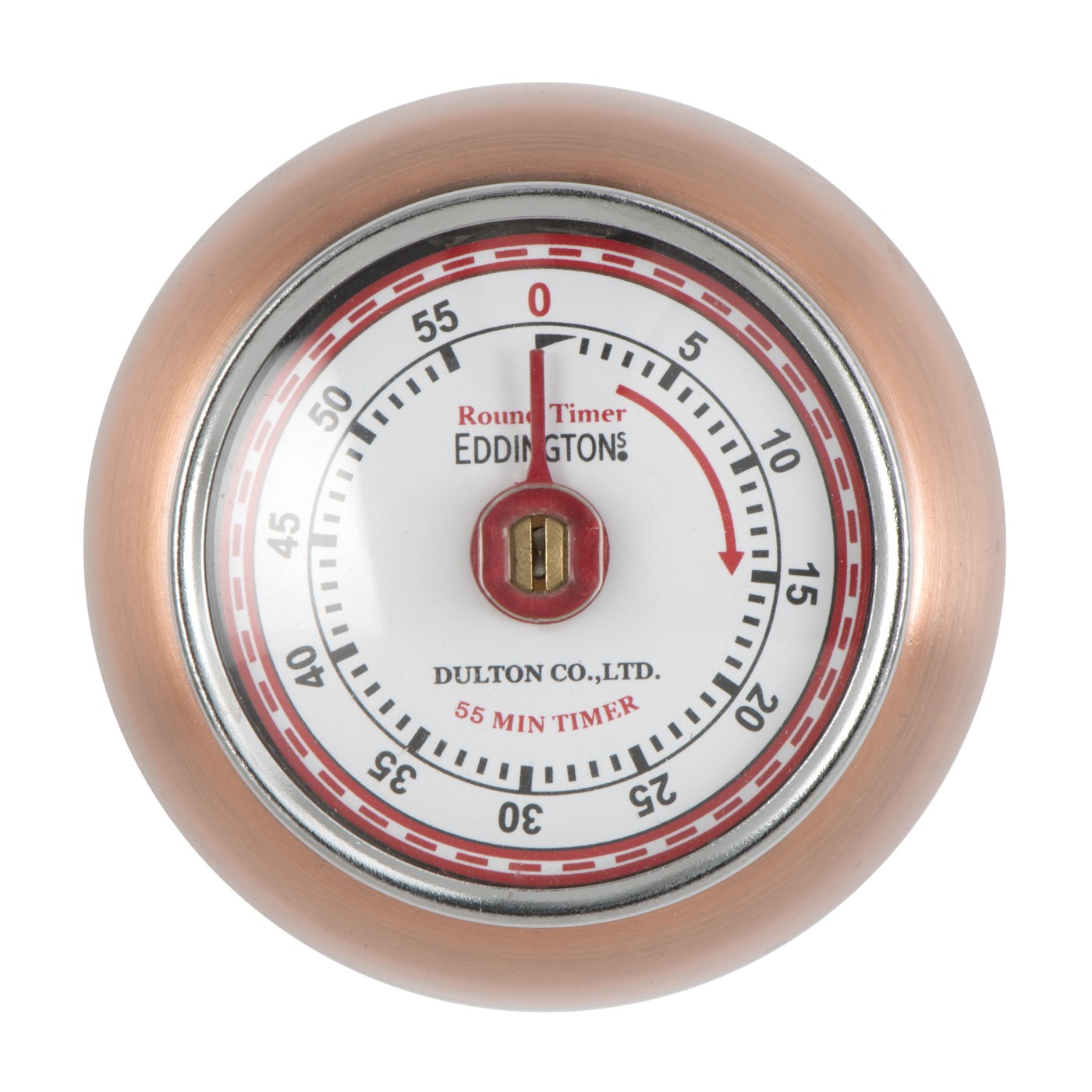 Eddingtons Magnetic Retro Style Kitchen Timer - Copper Timer 55min Countdown
