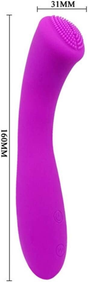 Pretty Love Len Rechargeable Mini G-Spot Stimulator Wand 30 Function - Purple