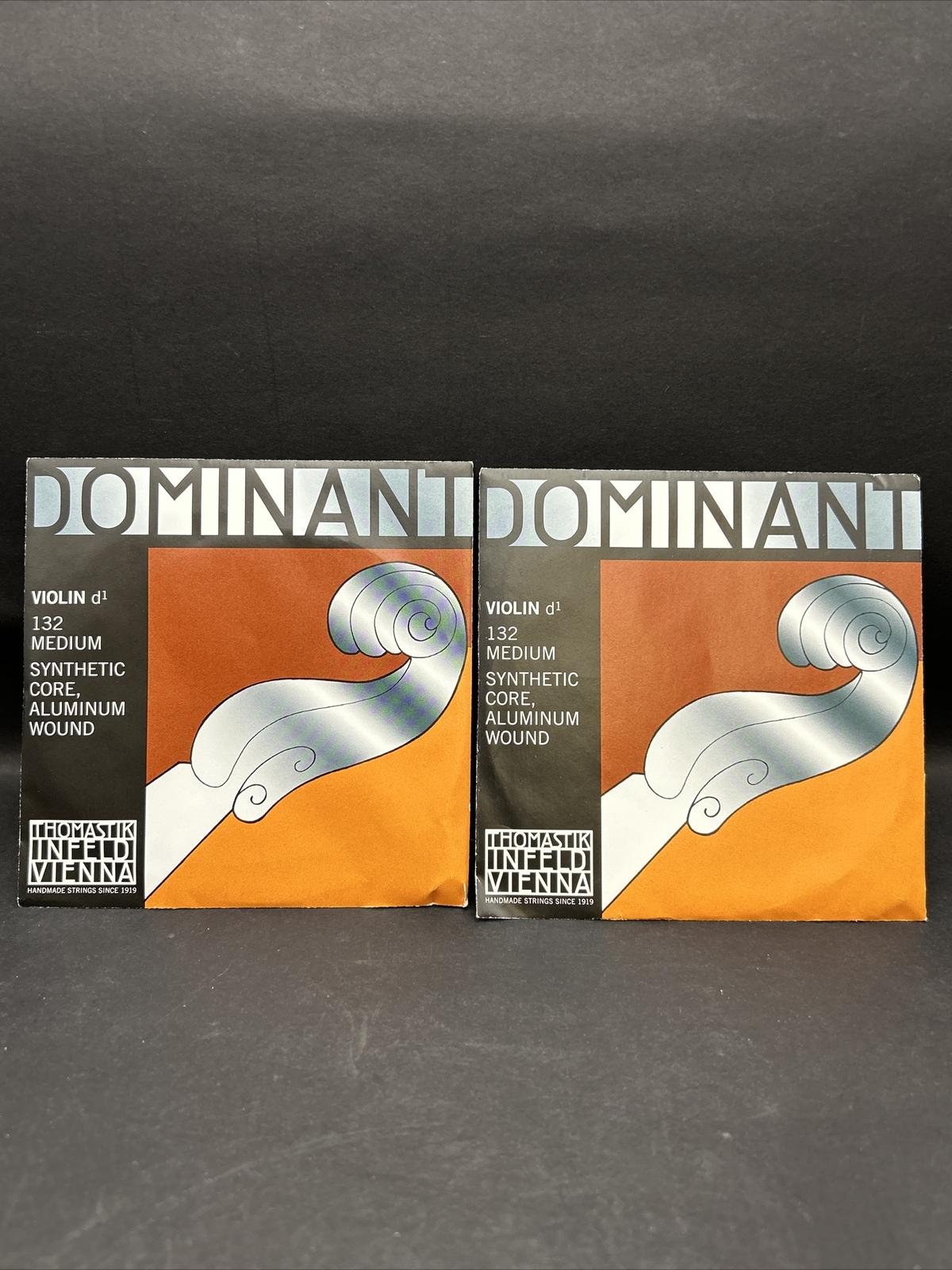Dominant Violin d1 132 Medium Aluminum Wound String Thomastik String (Pack of 2)