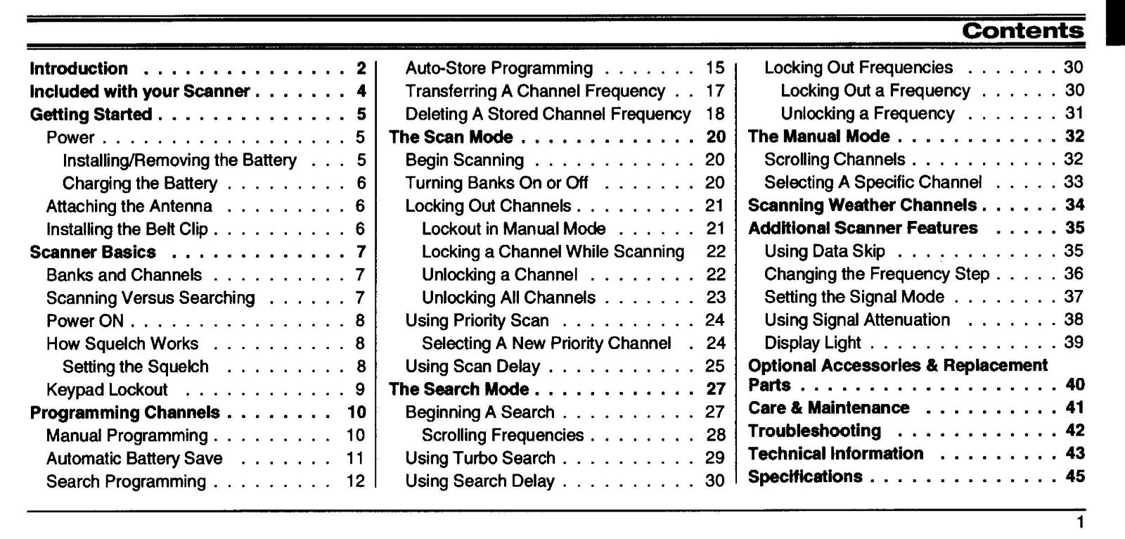 Uniden Bearcat BC3000XLT Instructions Operating Manual User Guide COIL BOUND