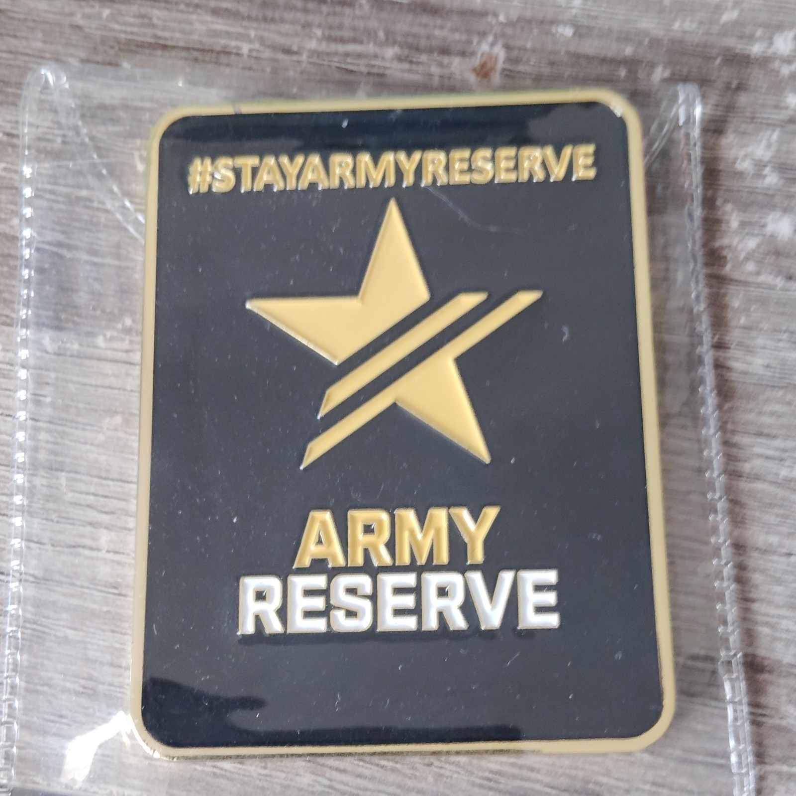 US Army Reserve Challenge Coin -LARGE 3 x 2 inch SQUARE  OATH OF ENLISTMENT COIN