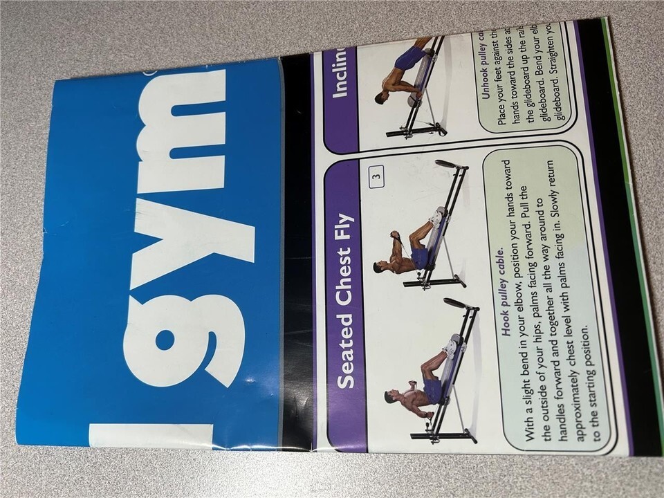 Total Gym Wall Chart  Poster with 35 Exercises
