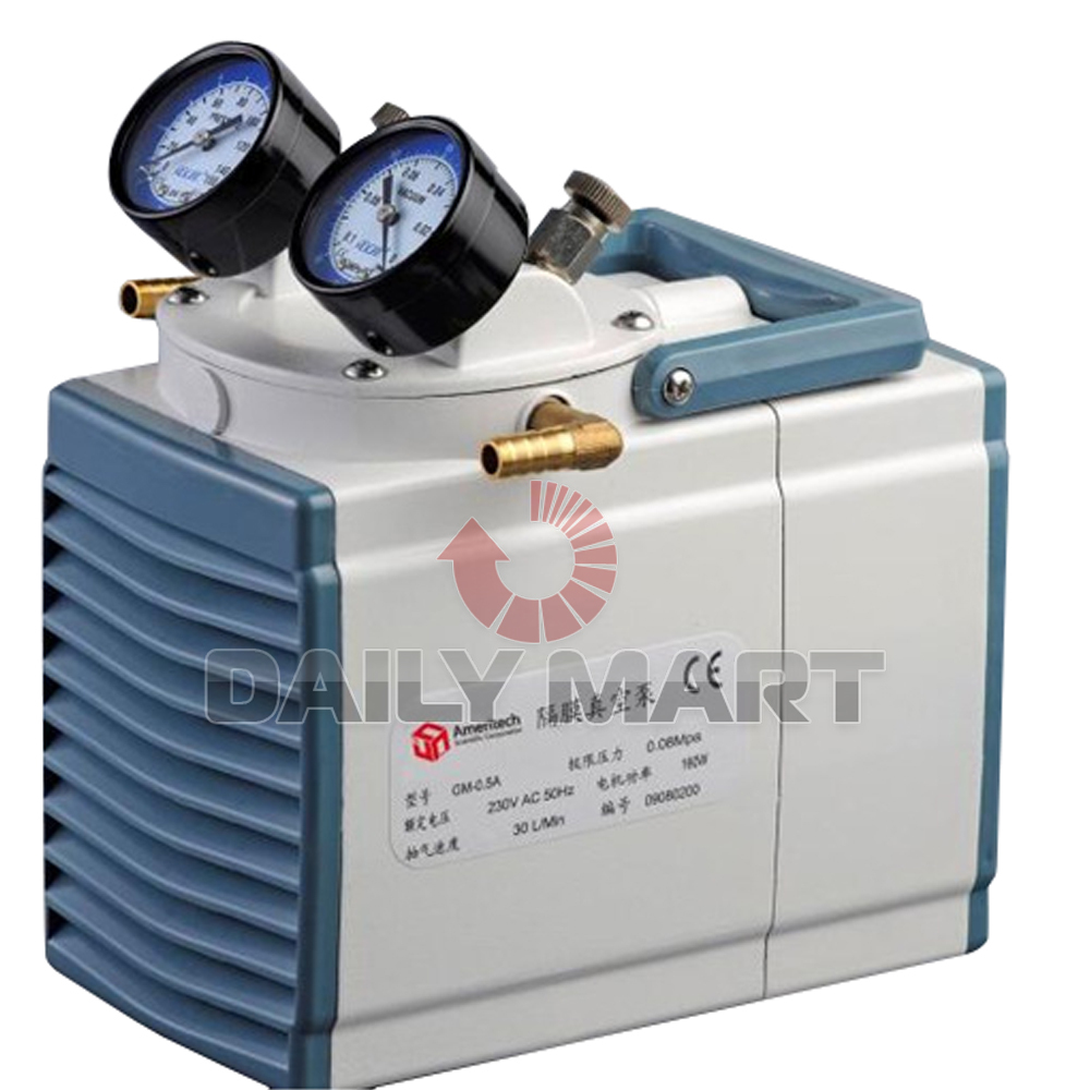 NEW Diaphragm Lab Vacuum Pump Oil Free 30 L/min GM-0.5A 30L/min