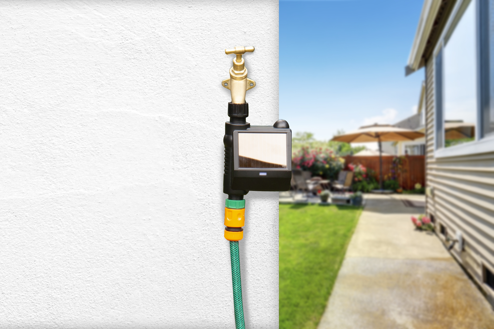 Laser Solar-Powered Smart Water Controller: App & Alexa/Google Assistant