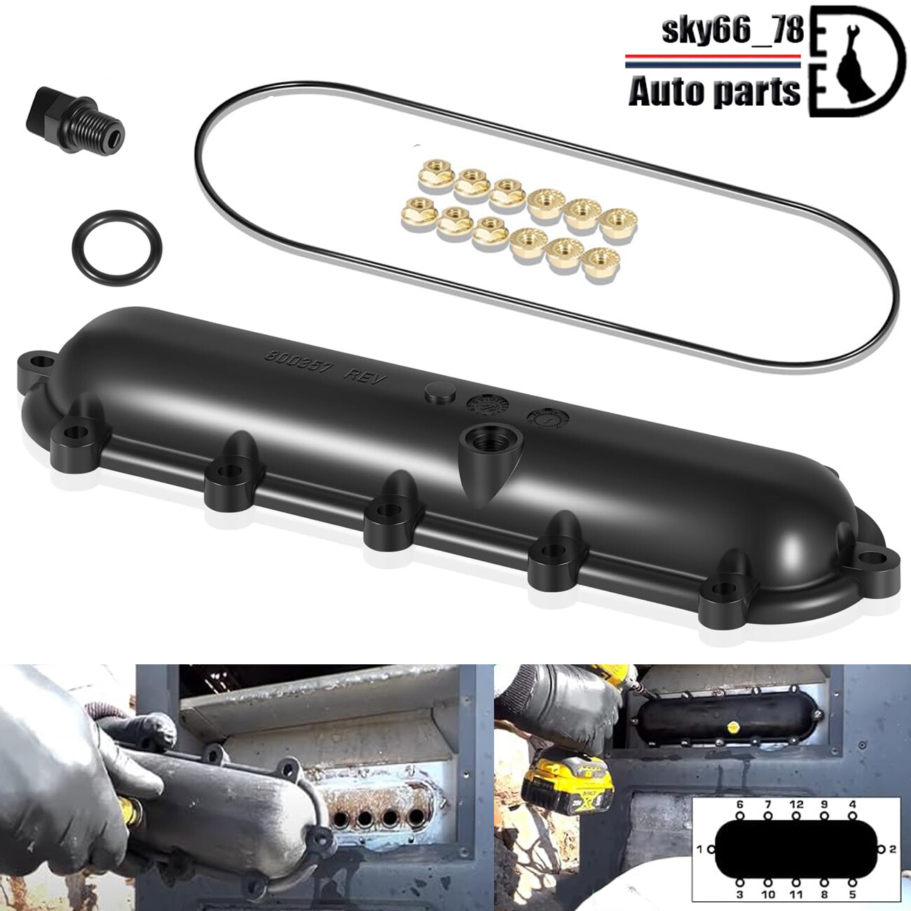 206A - 407A Replacement Return Header with Seal & Flange Nut Kit for Raypak Pool