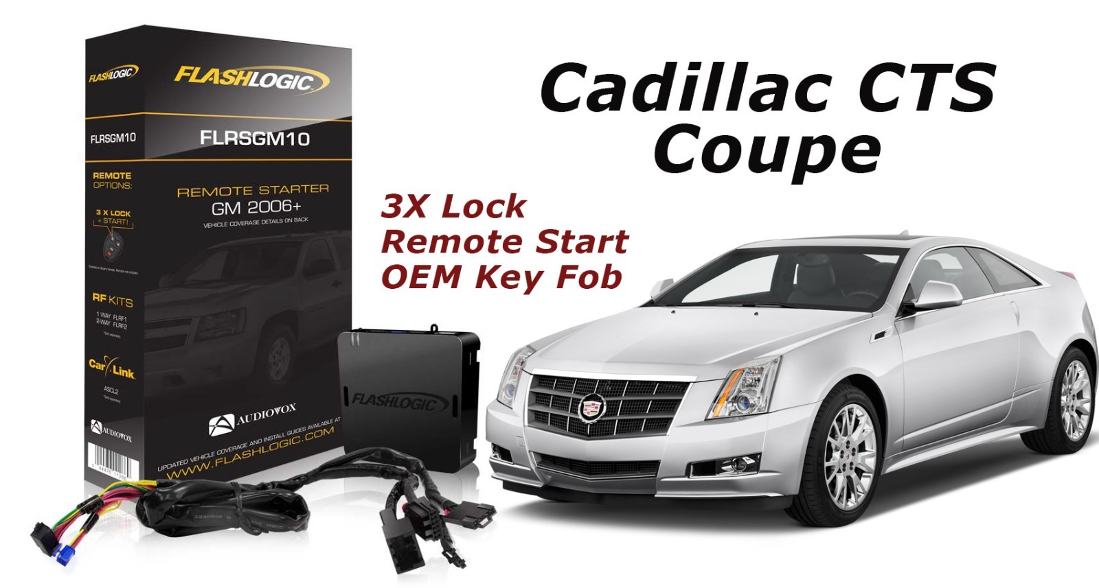 Flashlogic Remote Start for 2010 Cadillac CTS Coupe w/Plug & Play Harness