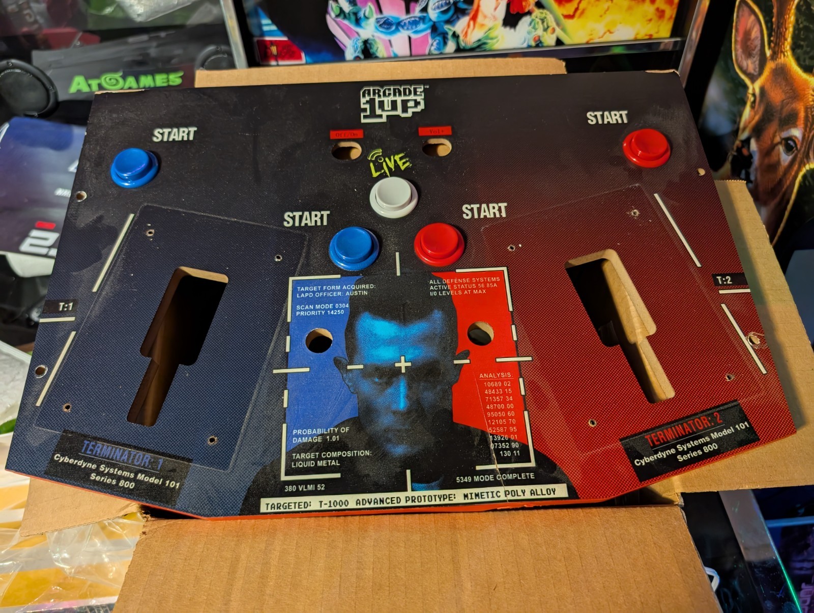 Arcade1Up Terminator 2 Judgement Day Control Deck