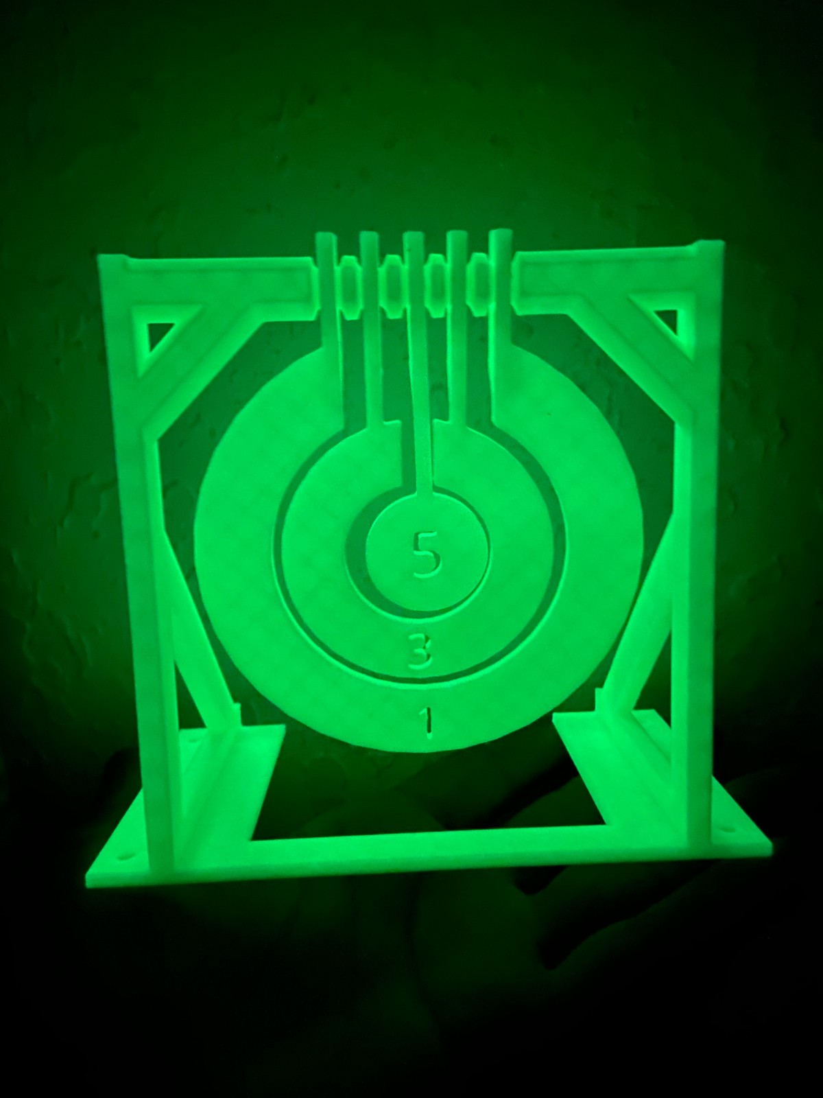 2x NEON GLOW Airsoft/ Nerf Spin-around Target Indoor airsoft practice Mountable
