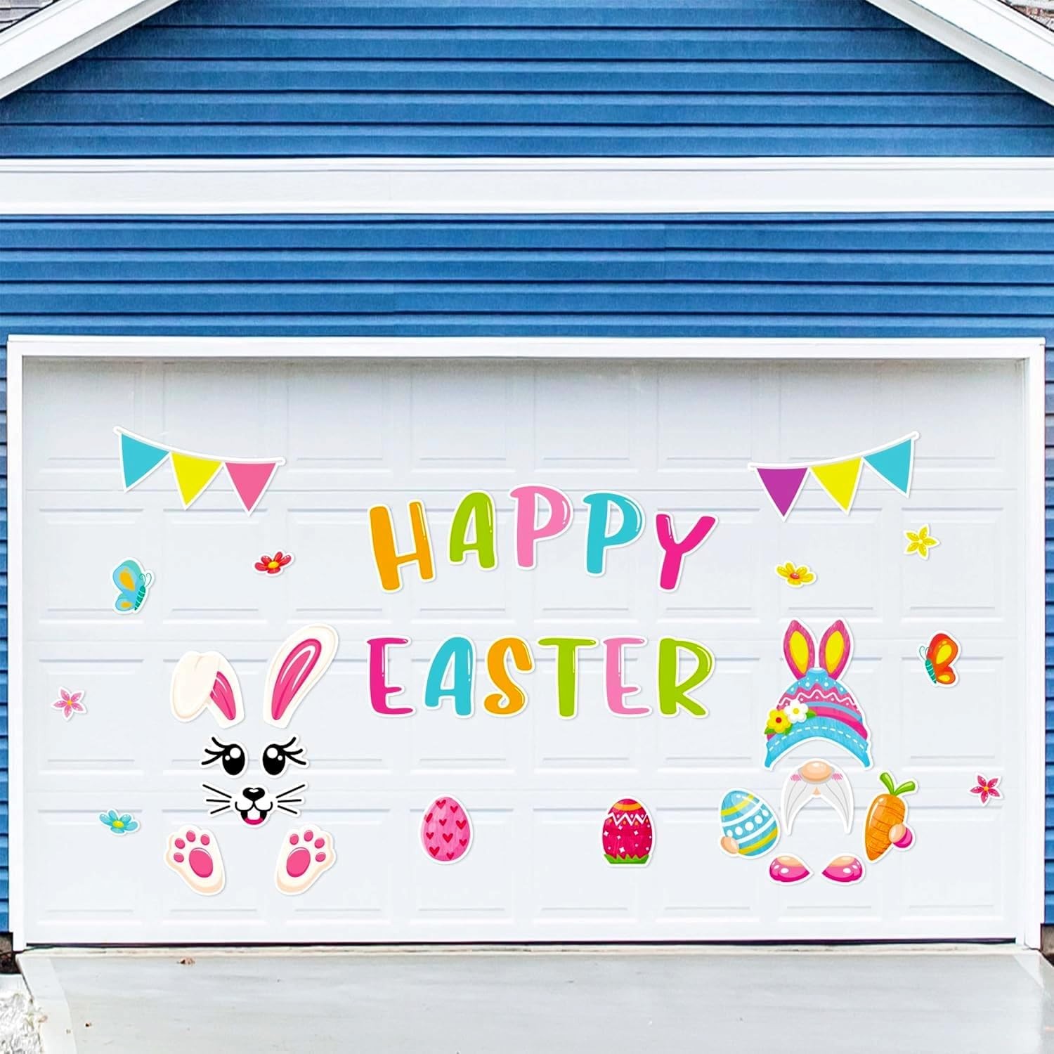 36PCS Easter Magnets Garage Door Decorations - Magnetic Large, Multi-colors